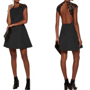 Maje Rodney Backless Mini Dress with Sequins